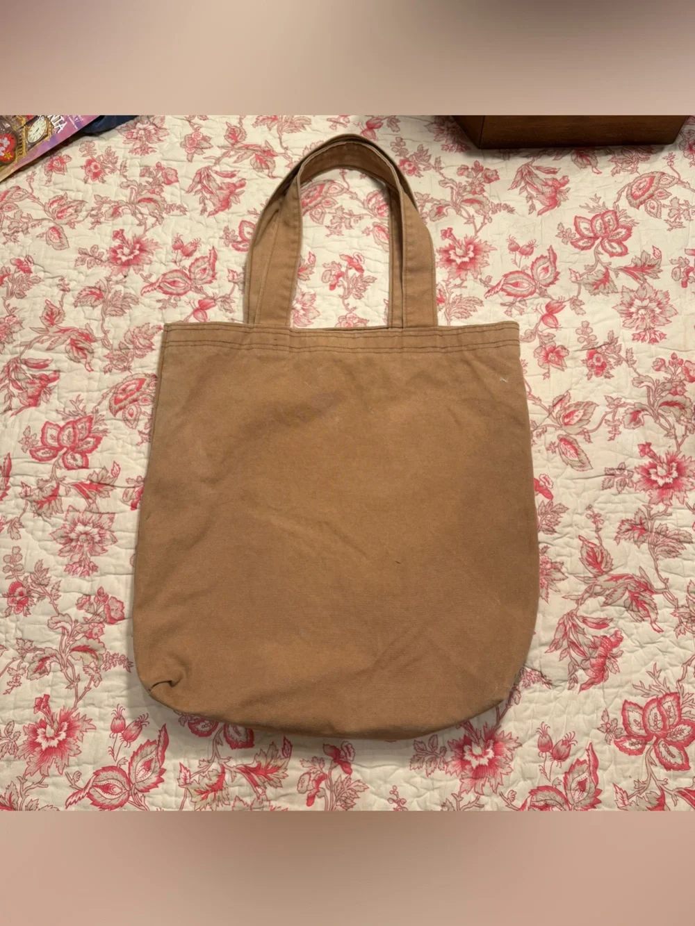 Vintage 90s Parker Ranch Hawaii Made in USA cotton Tan Canvas Tote Bag